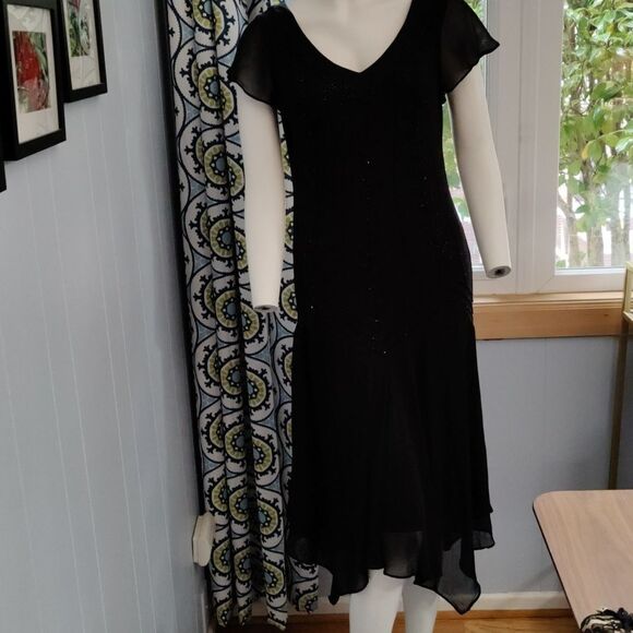 Beaded Handkerchief Dress  - Picture 1 of 7